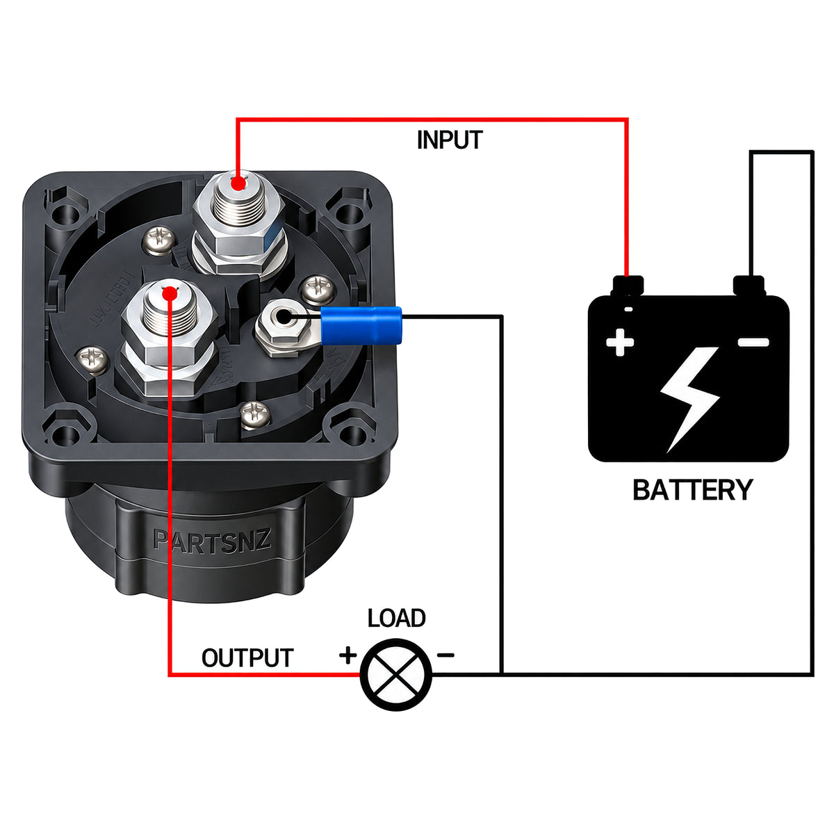 Battery Disconnect Switch With Digital Voltage Display