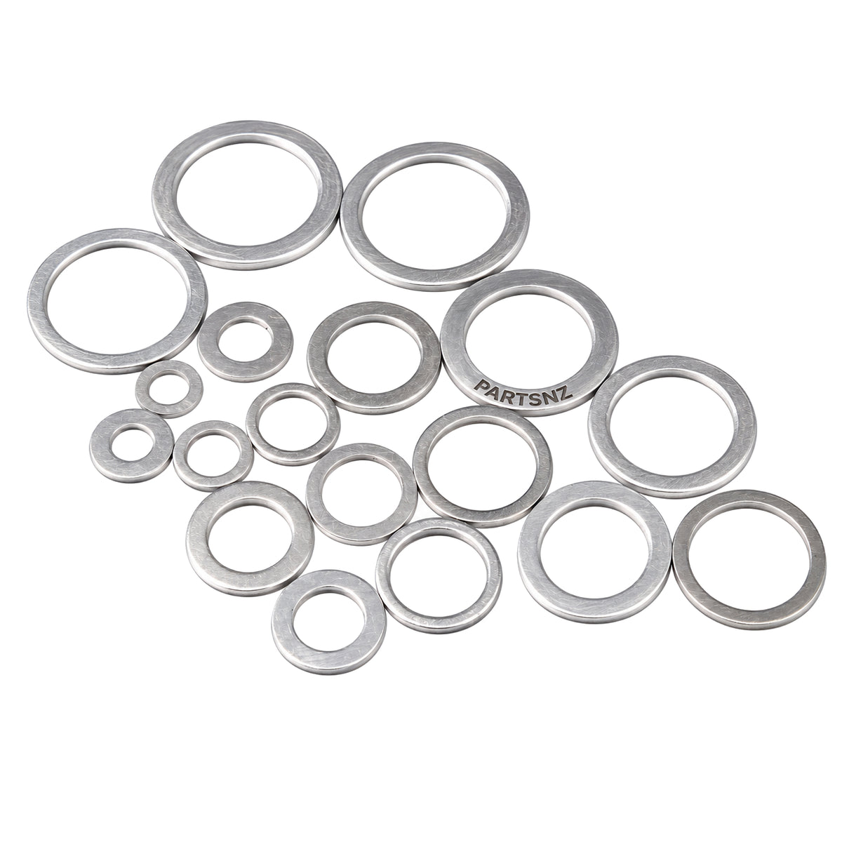 Aluminum Washer 200 Piece Assortment Set With Plastic Box