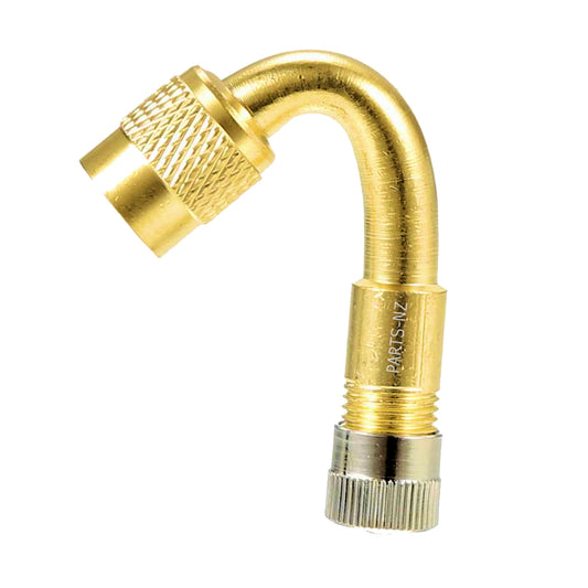 UNIVERSAL 45° Tyre Tube Valve Stem Extension Adapter & Cap