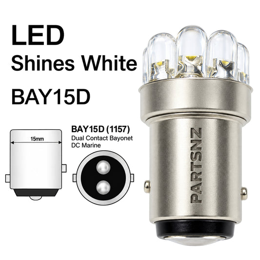 Motorcycle Indicator - Brake White LED Light Bulb
