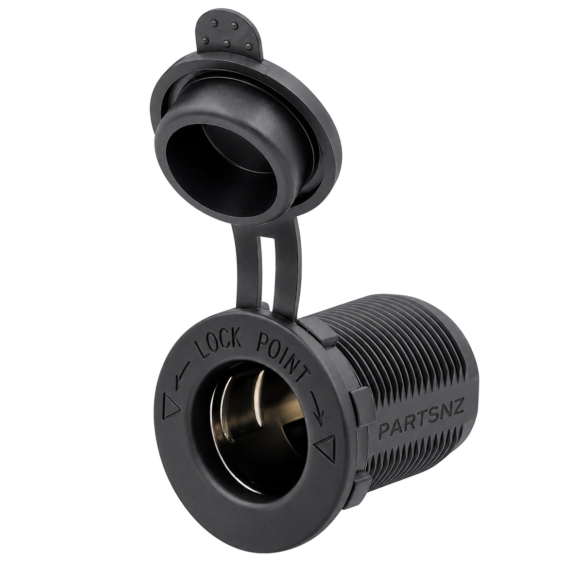 Automotive & Marine Cigarette Lighter Socket + Dust Cover