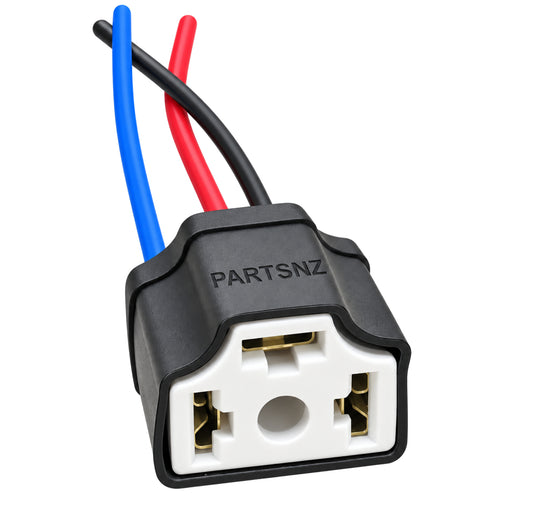 H4 9003 Socket & Wires Heavy Duty Heat Resistance Ceramic