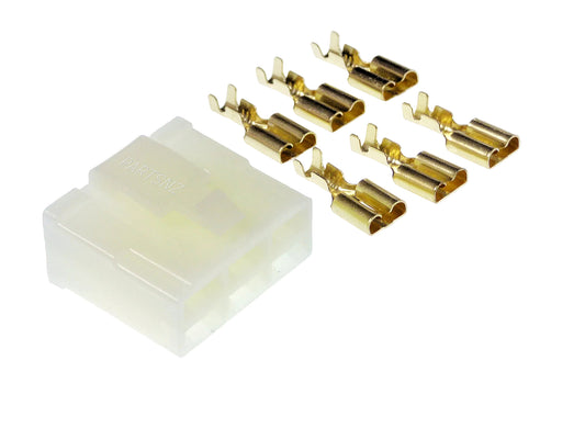 Motorcycle Voltage Regulator Connector 6 Pin Plug Repair Kit - PARTSNZ - Premium Parts