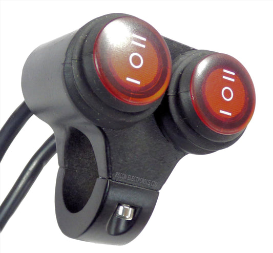 Motorcycle & ATV Handlebar 12v On/Off Switches & Housing - Universal