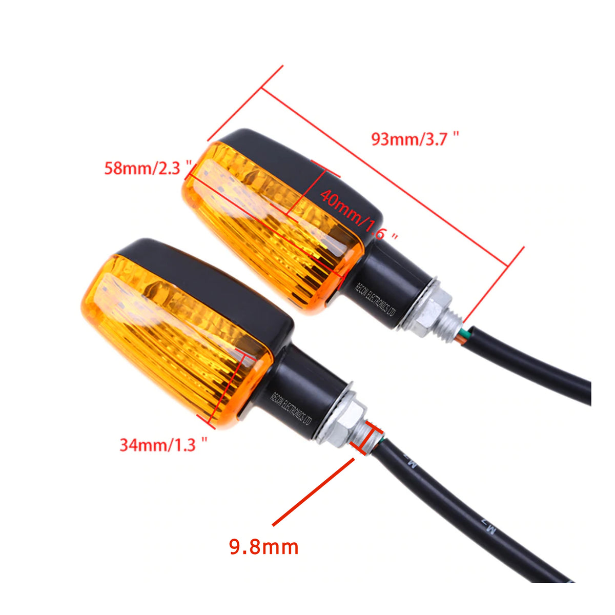 Motorcycle Blinker Rectangle Motorcycle Indicator Blinker Light - Universal – PARTSNZ