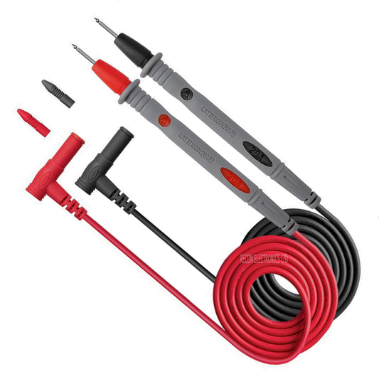 Multimeter Needle Tip Probes + Silicon Leads