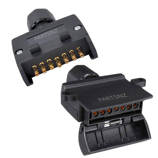 Trailer Plug & Socket 7 Pin Female & Male - Car - Boat - Caravan