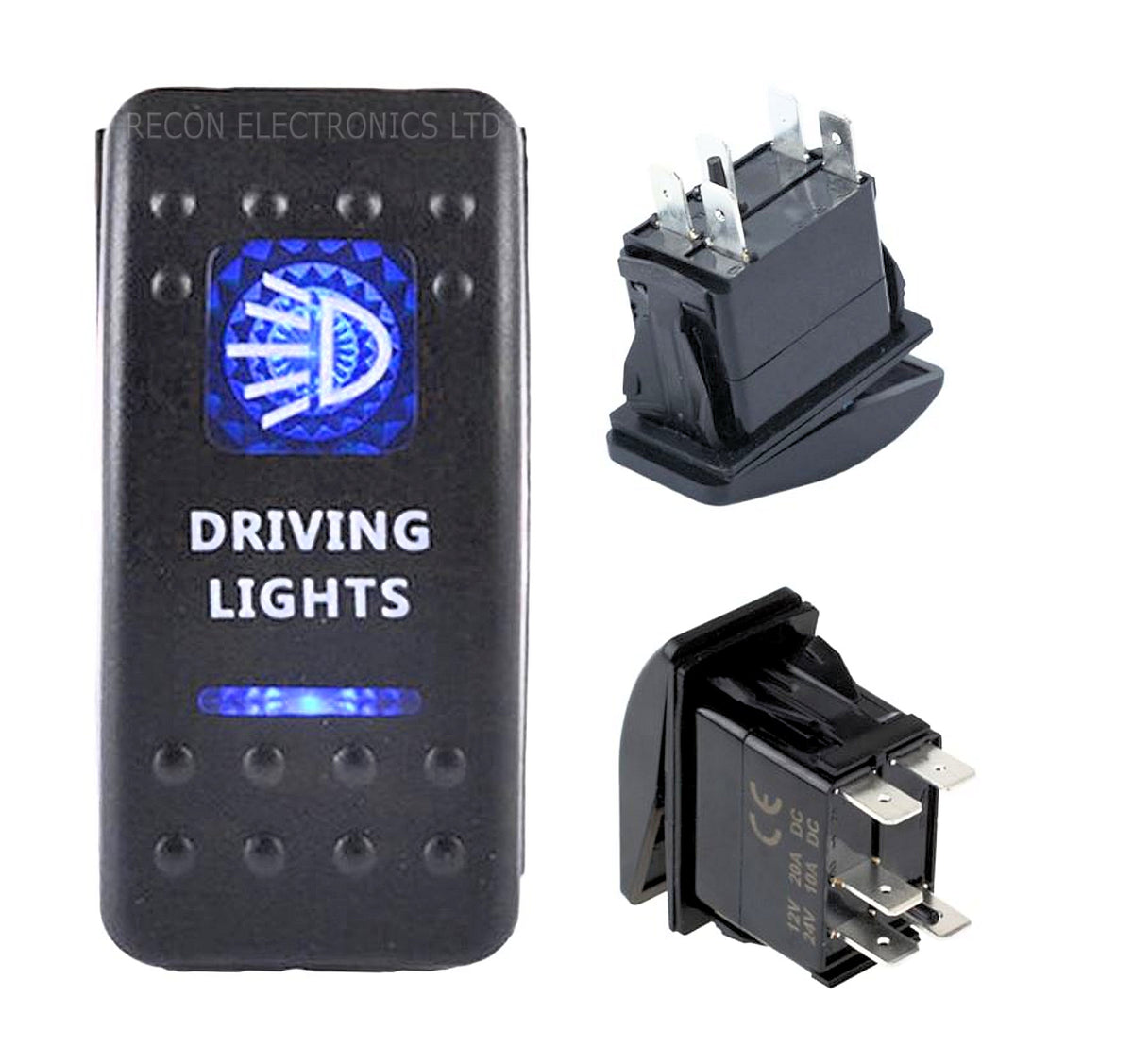 Signal Light Rocker Switch Driving Light Rocker Switch With LED Illumination - 12v - 24v – PARTSNZ
