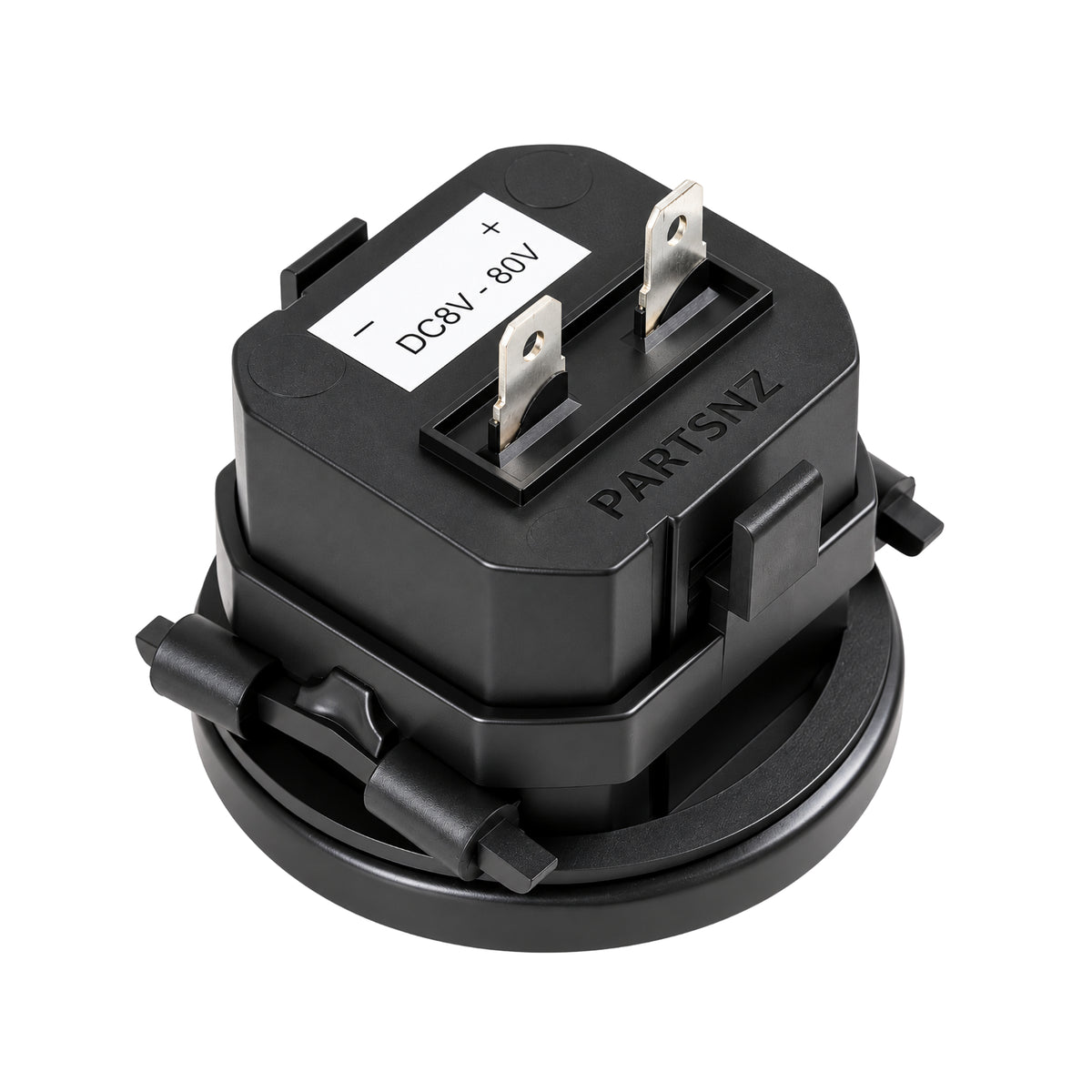 Hour Meter DC 6V - 80V Gauge with Backing Plate & Connectors