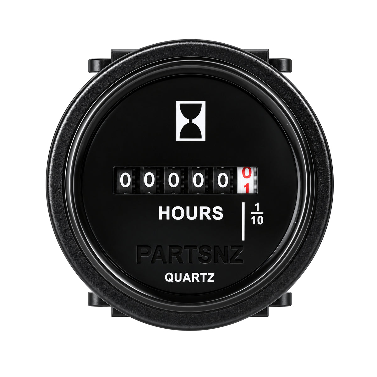 Hour Meter DC 6V - 80V Gauge with Backing Plate & Connectors
