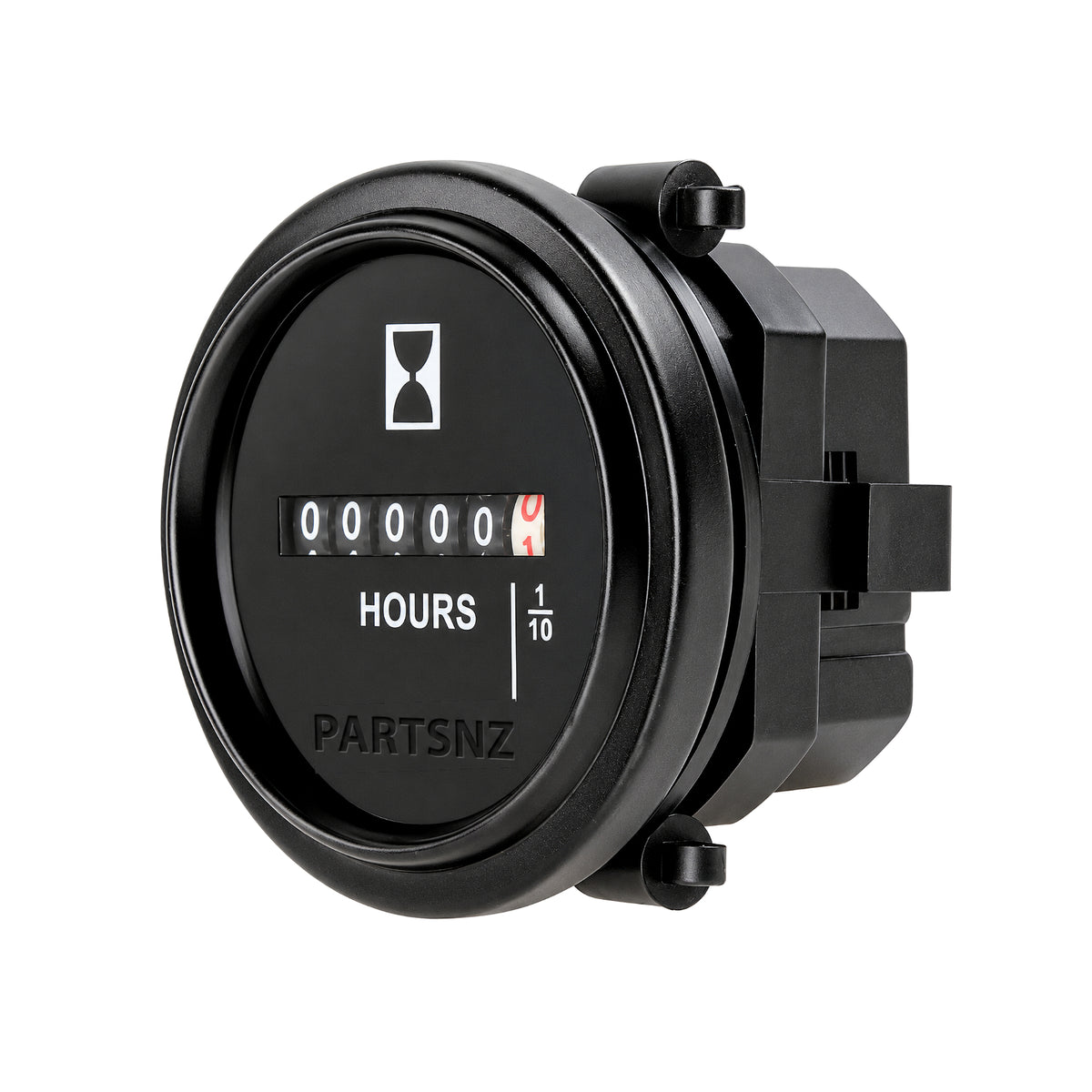 Hour Meter DC 6V - 80V Gauge with Backing Plate & Connectors