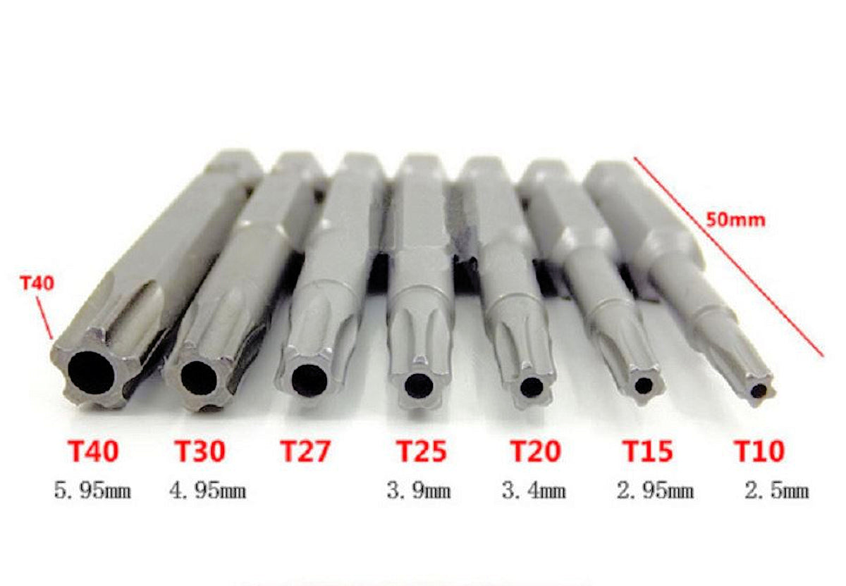 What Is Torx Bit Torx 5 Point Star Security Screwdriver Bit Set – PARTSNZ