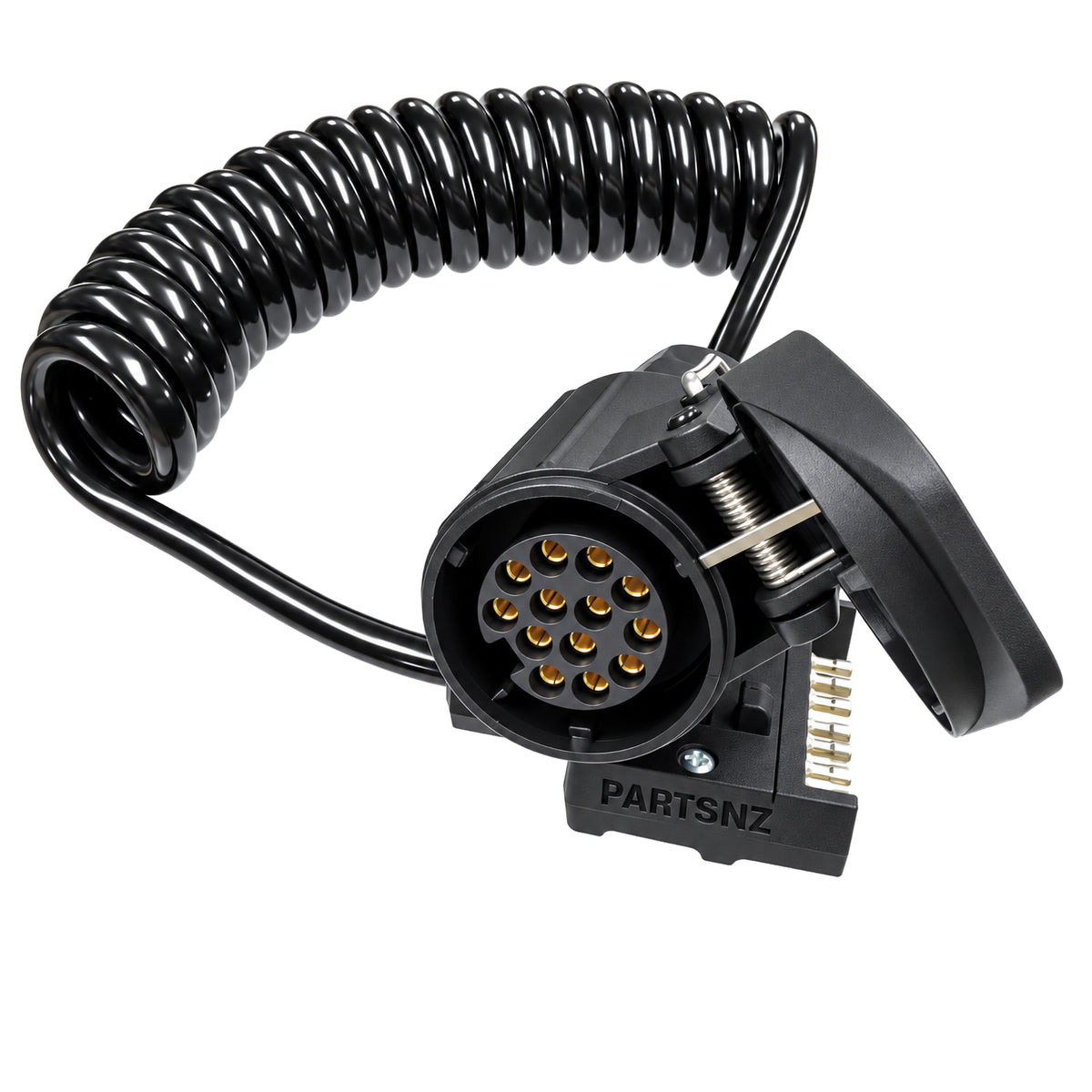European Caravan Adaptor 13-Pin Female to 7-Pin Flat Plug