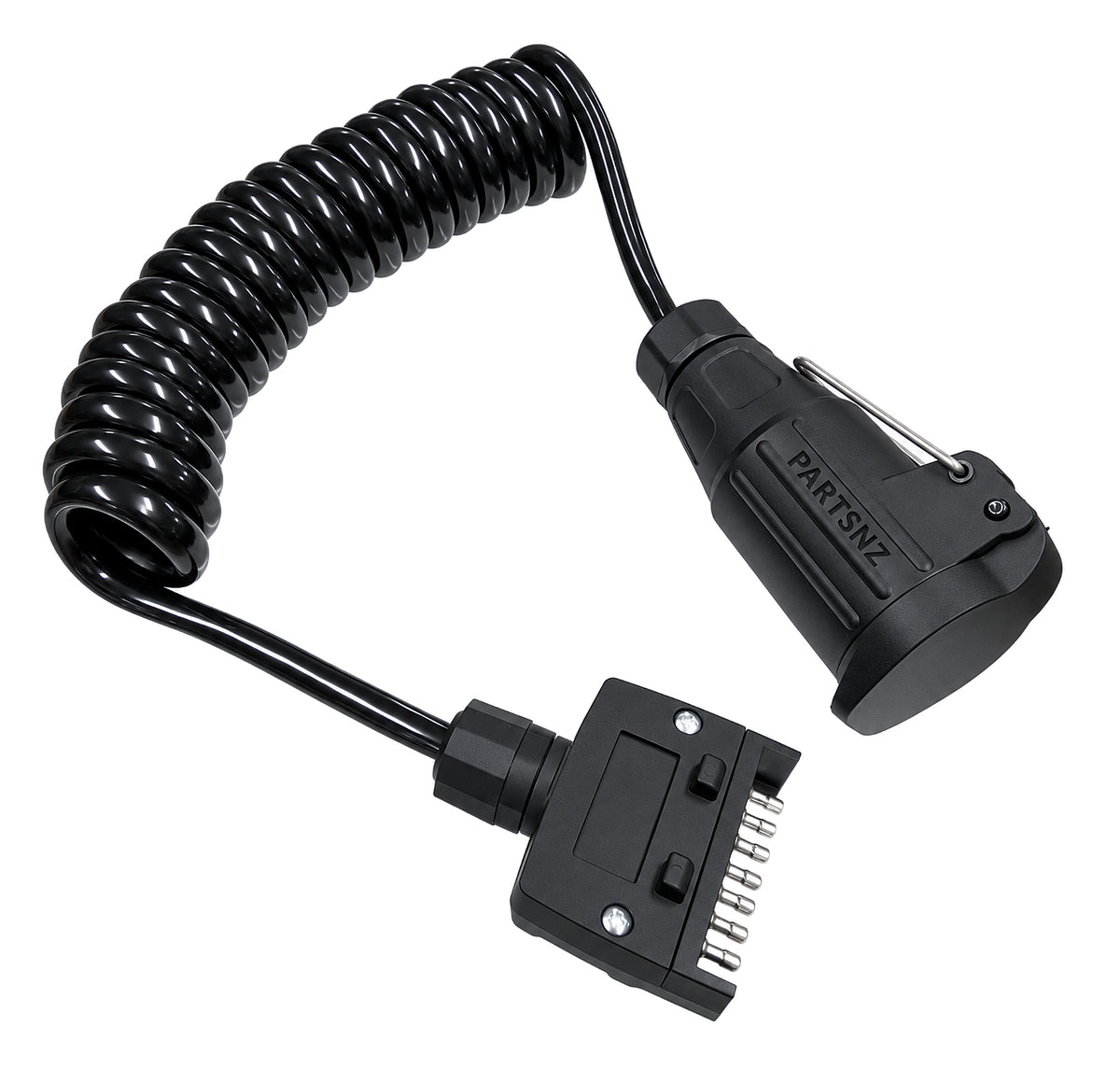 European Caravan Adaptor 13-Pin Female to 7-Pin Flat Plug
