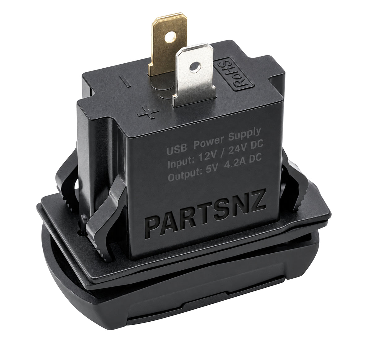 Dual USB Fast Charger With Built In Voltage Meter - USB Type A