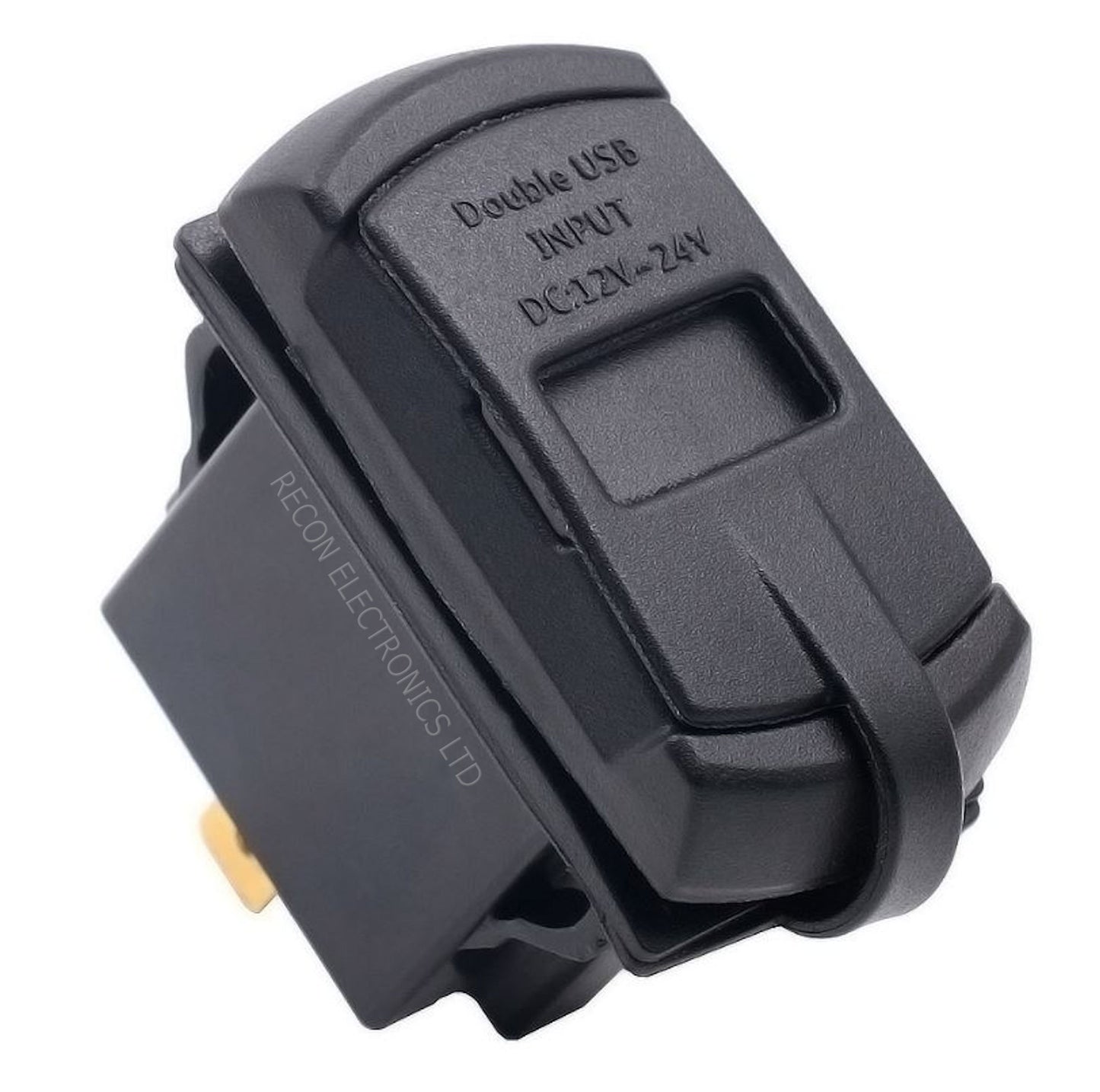 Dual USB Fast Charger With Built In Voltage Meter - USB Type A & C